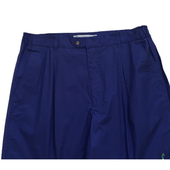 JOHN ASHFORD Golf Shorts Men Cotton Pleated Pockets Side Elastic Waist Large NEW - Picture 4 of 12